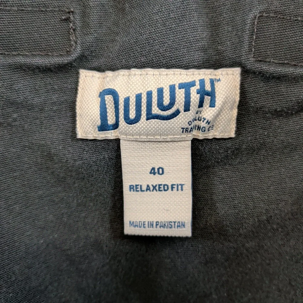 Duluth Trading Co Flex Fire Hose Cargo Shorts Mens 40 Relaxed Fit Black 3237-118